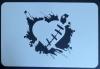 Stencil aerografo WoW  Heart Hurt - CUORE INFRANTO