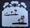 Stencil aerografo WoW  Palm Trees - PALME