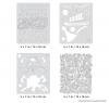 4 Mini Airbrush Stencils ARTOOL "Viking FX" Mini series