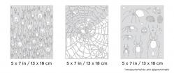 3 Mini Airbrush Stencils ARTOOL "Spider Master" mini series