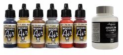 Vallejo Model Color SET DA 6 COLORI + 1 CLEANER (KIT 1)