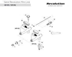 CERCA IL CODICE RICAMBIO AEROGRAFO IWATA REVOLUTION MINI LINE