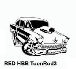 Stencil aerografo "Toonrod 3 small" AUTO by R.Evans