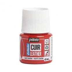 Pebeo Setacolor CUIR LEATHER Colore per pelle 45 ml  INTENSE RED - ROSSO INTENSO