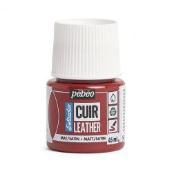 Pebeo Setacolor CUIR LEATHER Colore per pelle 45 ml  DEEP RED - ROSSO PROFONDO