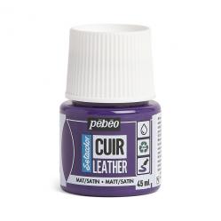 Pebeo Setacolor CUIR LEATHER Colore per pelle 45 ml  AUBERGINE VIOLET - VIOLA