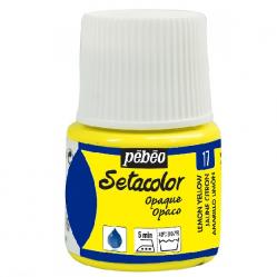Pebeo Setacolor OPAQUE Colore per tessuto 45 ml  LEMON YELLOW - GIALLO LIMONE