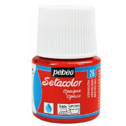 Pebeo Setacolor OPAQUE Colore per tessuto 45 ml  VERMILION - ROSSO VERMIGLIO