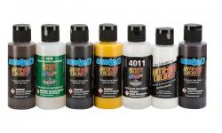 AutoAir Candy2o Kit REAL FIRE 5 colori aerografo + 2 diluenti da 60 ML