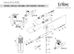 CERCA IL CODICE RICAMBIO AEROGRAFO IWATA ECLIPSE