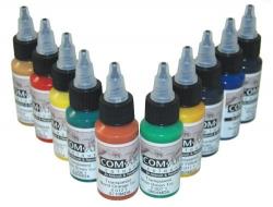 Medea Iwata Kit F COM-ART 10 colori aerografo trasparenti 28 ml