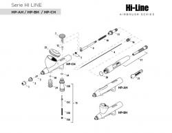 CERCA IL CODICE RICAMBIO AEROGRAFO IWATA HI-LINE