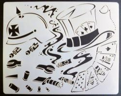 Mini stencil aerografo ARTOOL "Wrath of Skullmaster-Mr Potato Bonz Stuph#2