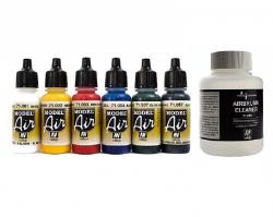 Vallejo Model Color SET DA 6 COLORI + 1 CLEANER (KIT 2)