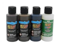 AutoAir Candy2o Kit SAMPLE 3 colori aerografo + 1 diluente da 60 ML
