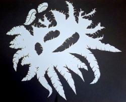 Stencil aerografo WoW  Feathers - PIUME