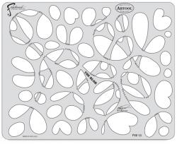Stencil aerografo ARTOOL FXII "The Blob" by C. Fraser