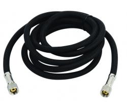 Tubo aria telato Fengda 3m attacco 1/8"-1/8" - NERO