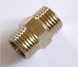 Adattatore Nipplo BD-A6 maschio/maschio 1/4" - 1/4" per tubo aria
