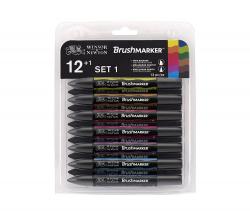 12 + 1 BRUSHMARKER Winsor & Newton - SET 1 (VIBRANT)