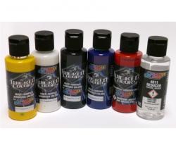 Createx Wicked Colors Primary kit 5 Colori aerografo + 1 Reducer
