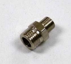 Adattatore Nipplo BD-A3 maschio/maschio 1/4" - 1/8" per tubo aria