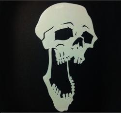 Stencil aerografo SCREAMERS Teschio Skull NS08 by Richard Markham