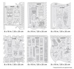 6 Stencils aerografo ARTOOL "Tiki Master" by D. Mathewson