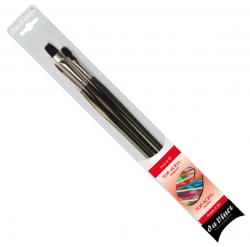 Set 3 pennelli in fibra sintetica DA VINCI - TOP-ACRYL - colori ad olio ed acrilici