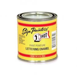 1-Shot Lettering Enamel vernice pinstriping 236 ml BLACK