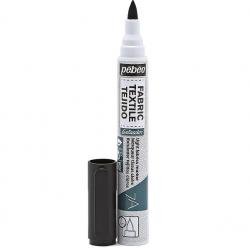 PENNARELLO 7A 1 mm Pebeo Colore per tessuto  BLACK - NERO