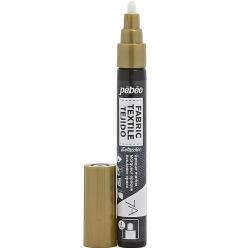 PENNARELLO 7A 4 mm Pebeo Colore per tessuto  GOLD - ORO