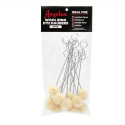 ANGELUS WOOL DYE DAUBER applicatore per colori DYE e SUEDE- 12 pezzi