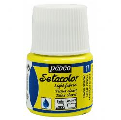 Pebeo Setacolor LIGHT FABRICS Colore per tessuti chiari 45 ml  LEMON YELLOW - GIALLO LIMONE