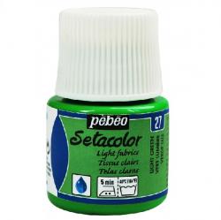 Pebeo Setacolor LIGHT FABRICS Colore per tessuti chiari 45 ml  LIGHT GREEN - VERDE CHIARO