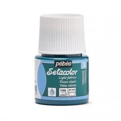 Pebeo Setacolor LIGHT FABRICS Colore per tessuti chiari 45 ml  TURQUOISE - TURCHESE