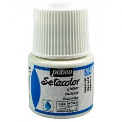 Pebeo Setacolor LIGHT FABRICS Colore per tessuti chiari 45 ml  GLITTER DIAMOND