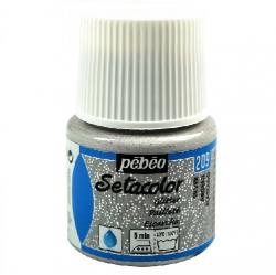 Pebeo Setacolor LIGHT FABRICS Colore per tessuti chiari 45 ml  GLITTER SILVER