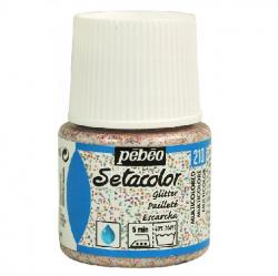 Pebeo Setacolor LIGHT FABRICS Colore per tessuti chiari 45 ml  GLITTER MULTICOLORED