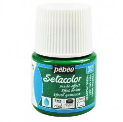 Pebeo Setacolor SUEDE EFFECT Colore per tessuto 45 ml  MEADOW GREEN - VERDE PRATO