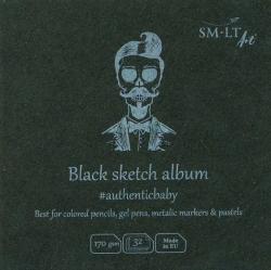 Black Sketch Album 32 fogli per disegno SMLT Art - 170 g/mq  FB-32(170)BLACK/9