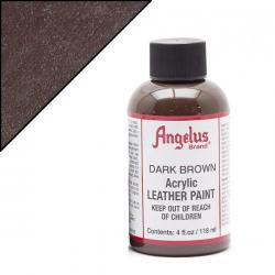 ANGELUS Colore per pelle e tessuto 018C DARK BROWN - MARRONE SCURO 118 ML