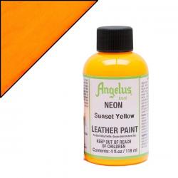 ANGELUS Colore per pelle e tessuto 128C NEON SUNSET YELLOW 118 ML