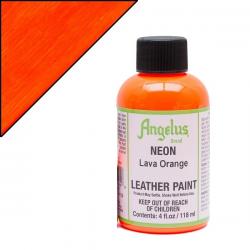 ANGELUS Colore per pelle e tessuto 130C NEON LAVA ORANGE 118 ML