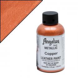 ANGELUS Colore per pelle e tessuto 141C METALLIC COPPER - RAME METALLIZZATO 118 ML