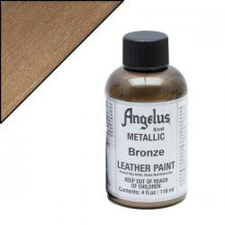 ANGELUS Colore per pelle e tessuto 142C METALLIC BRONZE - BRONZO METALLIZZATO 118 ML