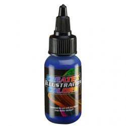 Illustration Colors - colore aerografo 506001 CERULEAN BLUE - BLU CERULEO 30 ML