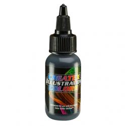 Illustration Colors - colore coprente aerografo 5078 OPAQUE BLACK - NERO 30 ML