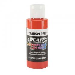CREATEX 60 ML Colore trasparente aerografo 5118 SUNSET RED - ROSSO TRAMONTO