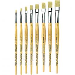 Set 8 pennelli in fibra sintetica DA VINCI - KIT 3529 - linea Scuola e Hobby